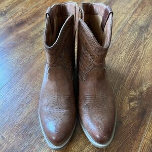 Free People Western Ankle Boots, size 9.5 (fits like a 9).